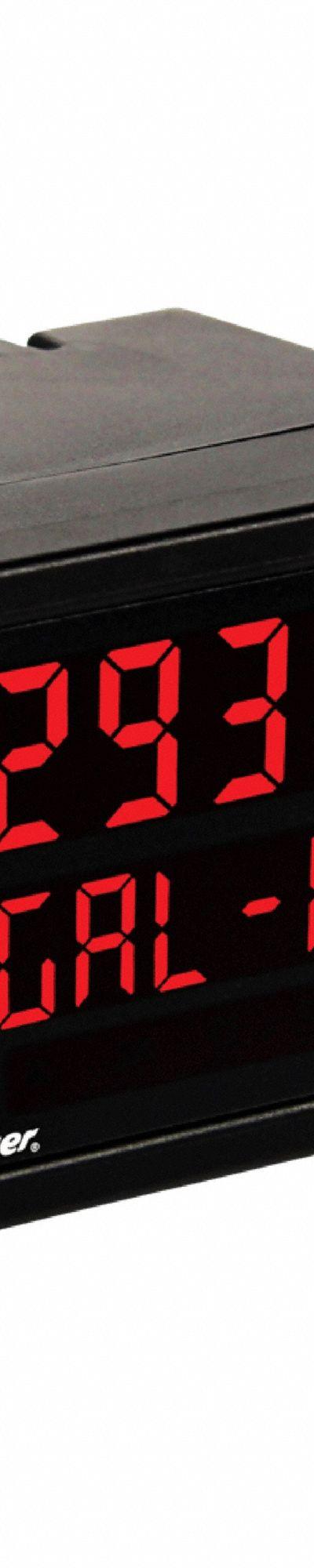DWYER Pulse Panel Meter: 999,999 Display Span - Frequency Digital Panel Meters