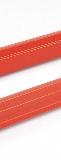 STEEL KING Step Beam: Step Beam Beam, Teardrop, 96 in x 2 7/16 in x 5 1/2 in, Roll Formed, Orange (MPN SBRUM550096P). Key specifications — Beam Style: Step Beam; Brand: STEEL KING; Pallet Rack Connection Type: Teardrop; Color: Orange.