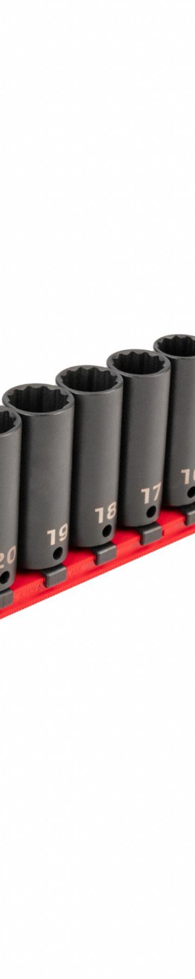 TEKTON Impact Socket Set: 3/8 in Drive Size - Metric Impact Socket Sets