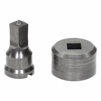 EDWARDS Square Punch & Die Set: Edwards, 55 ton_65 ton_100 ton_120 ton Compatible Ironworker Size (MPN ED9-PDSQ17/32). Key specifications — attr67451: IW55 , IW65 , IW100, IW120; attr67489: Square; attr67463: 17/32 in; attr67447: ED9-PDSQ17/32; attr67456: Edwards; attr67443: EDWARDS; attr67472: 17/32 in Square Punch & Die Set.