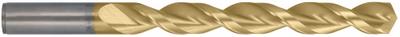 CLEVELAND Jobber Length Drill Bit: 9/32", 135° Split Point, TiN-Coated Cobalt - Cobalt Jobber-Length Drill Bits for Deep Hole-Drilling