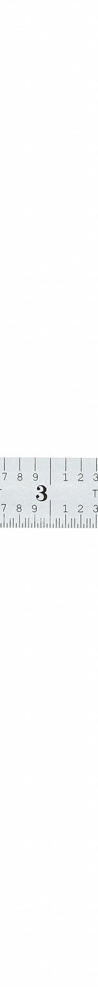 STARRETT Steel Rule, Flexible: C334-150, 6 in / 150 mm, 0.02 in Thick, 0.5 mm/1/50 in, Chrome, Black. Key specifications — attr939978: 1/50 in; attr934745: STARRETT; attr944509: Chrome; attr939993: Decimal; attr986193: Etched.