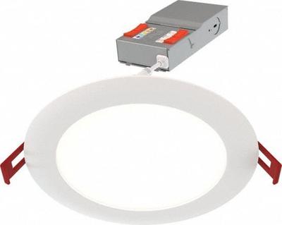 JUNO Downlight: 6 in Dia, 1,020 lm, 2700K/3000K/3500K/4000K/5000K, 100 W, 120V AC - Low-Profile Canless Downlights