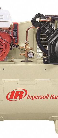 INGERSOLL RAND Stationary Air Compressor: 2 Stage, 13 hp Engine, Honda, 24 cfm, 30 gal Air Tank (MPN 2475F13GH). Key specifications — attr50933: Honda; attr50934: INGERSOLL RAND.