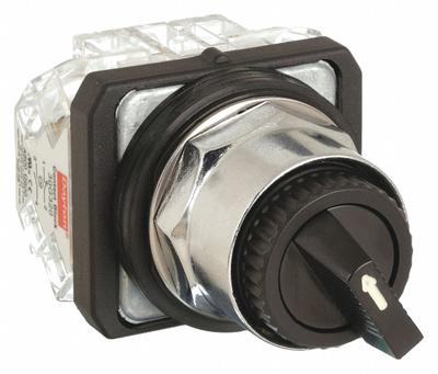 Dayton Selector Switch: 30 mm Panel Mounting Size, 2 Positions, Extended Lever - Selector Switches