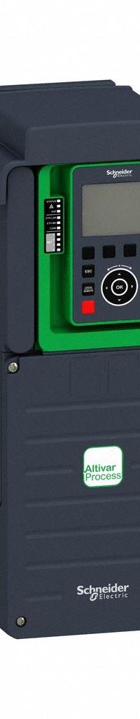 SCHNEIDER Variable Frequency Drive: In Phase Three, Out Phase Three, 3 hp, IP21, No Bypass, Compact (MPN ATV630U22S6X). Key specifications — Style: Compact; Color: Black/Green; Output Phase: Three.