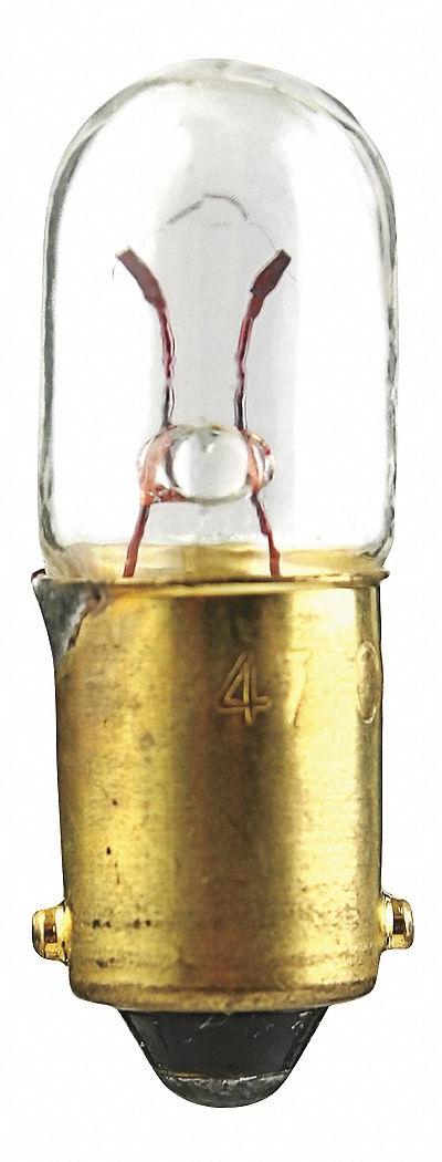 APPROVED VENDOR Incandescent Bulb: Incandescent - BA9s Single-Contact Miniature Bayonet Base Lamps