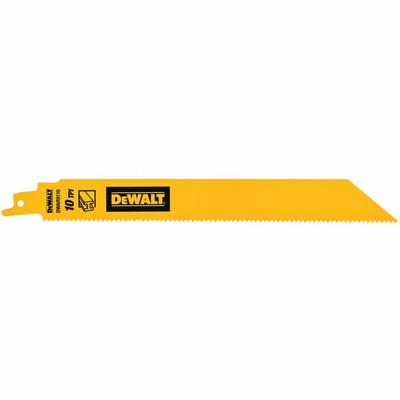 DEWALT Reciprocating Saw Blade: 10 Teeth per Inch, 9 in Blade Lg, 1 in Blade Thick - Thin-Metal-Cutting Blades
