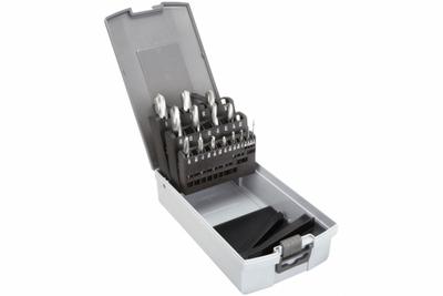 APPROVED VENDOR Screw Machine Drill Bit Set: 15 Pc, 1/16" to 1/2" by 32nds - Solid Carbide Screw-Machine Length Drill Bit Sets for Horizontal Drilling