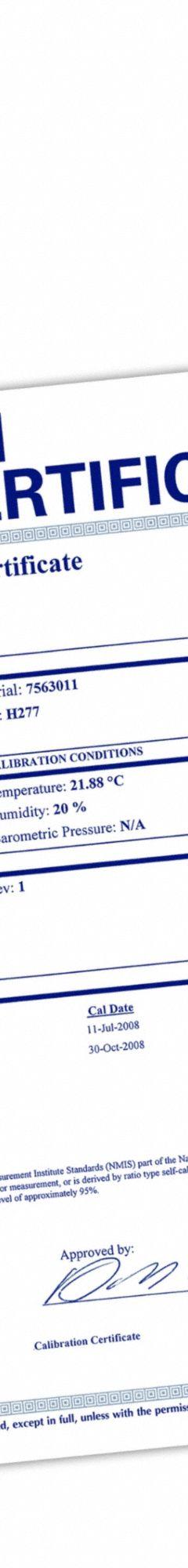 REED INSTRUMENTS Digital Psychrometer: Included (MPN R6040-NIST). Key specifications  — Brand: REED INSTRUMENTS; Calibration Certificate: Included.
