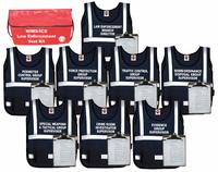 DISASTER MANAGEMENT SYSTEMS Law Enforcement Vest Kit: Safety Vest ANSI Class Class 2, Black, Nylon (MPN DMS 05309). Key specifications — attr358683: Hook-and-Loop; attr378047: DISASTER MANAGEMENT SYSTEMS; attr358676: Class 2; attr358678: Nylon; attr358679: 62 in; attr1314241: Law Enforcement Vest Kit.