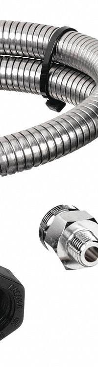 ENCORE Pre-Rinse Hose: Stainless Steel, Stainless Steel, 44 in Overall Lg, Encore (MPN KL50-Y004-44U). Key specifications — Sprayer Connection Size: 3/4"-14; Brand: ENCORE; Color/Finish: Stainless Steel; Material: Stainless Steel; Product Type: Pre-Rinse Hose.