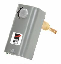 JOHNSON CONTROLS Line Volt Mechanical Tstat: 40° to 90°F, Steel, Fixed, 1.5°F, 120 to 277V AC Volt (MPN A19AAF-21C). Key specifications — Switch Type/Action: SPDT, Open/Close on Rise; Temperature Control Range: 40° to 90°F; Temperature Differential: 1.5°F; Voltage: 120 to 277V AC; Capillary Length/Bulb Diameter: 6 ft Capillary, 5-3/4 in x 3/8 in Bulb; Brand: JOHNSON CONTROLS; Differential Type: Fixed; Enclosure Material: Steel.