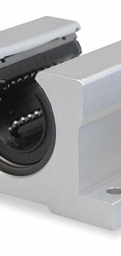 DAYTON Linear Pillow Block Bearing: Single - Open Pillow Block Linear Ball Bearings