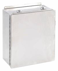 WIEGMANN Enclosure: 304 Stainless Steel, 14 in x 12 in x 6 in, NEMA 12/13/4/4X, Solid Cover, Hinged (MPN BN4141206CHSS). Key specifications — Brand: WIEGMANN; Closure Method: Clamps; Enclosure Material: 304 Stainless Steel; Knockouts: Not Included.