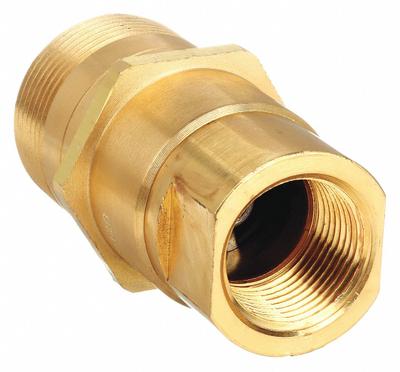 AEROQUIP Hydraulic Quick Connect Hose Coupling: 3/4 in Coupling Size, Brass - 5100 Series Hydraulic Quick-Connect Coupling Plugs