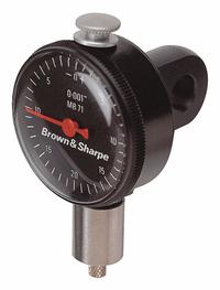 TESA BROWN & SHARPE Dial Indicator - Lug Back: 0 in to 1 in, Inch, Back Plunger, 0.002 in Accuracy (MPN 14.82017). Key specifications — attr1184168: 14.82017; attr1184178: 0-100; attr1184223: TESA BROWN & SHARPE; attr1200883: Dial Indicator - Lug Back; attr1184173: AGD 2; attr1184177: 0.002 in; attr1184208: Declaration of Conformity.