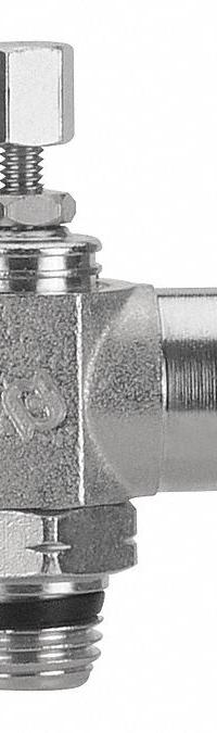 AIGNEP USA Universal Flow Control: Elbow Fitting, Knob, 1/8 in Valve Body Size, 1/8 in Tube (MPN 88977-02-02). Key specifications — attr947203: Stainless Steel; attr947205: AIGNEP USA.