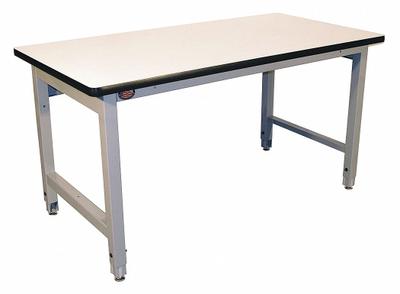PRO-LINE Workbench: Adj Ht, Laminate, 72 in x 30 in, 5,000 lb Overall Load Capacity - Heavy-Duty Open-Base Workstations