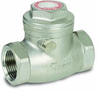 SHARPE Check Valve: Swing, Inline Valve Body, 1 in Pipe Size, FNPSM x FNPSM, 316 Stainless Steel (MPN 4371000540). Key specifications — Seat Material: Metal; Brand: SHARPE.