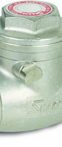 SHARPE Check Valve: Swing, Inline Valve Body, 1 in Pipe Size, FNPSM x FNPSM, 316 Stainless Steel (MPN 4371000540). Key specifications — Seat Material: Metal; Brand: SHARPE.