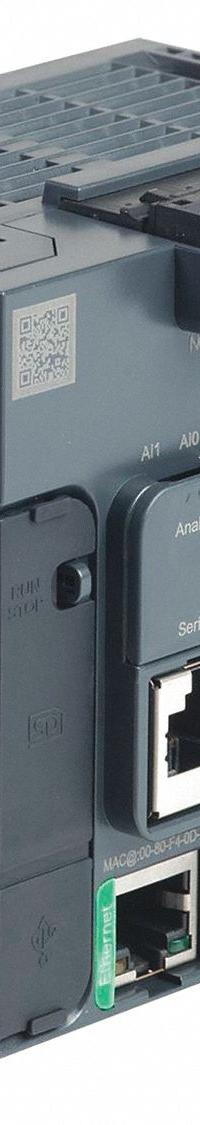 SCHNEIDER ELECTRIC PLC: (2) Analog/(9) Discrete, (7) Transistor, 24V AC : 24V DC (MPN TM221CE16T). Key specifications — attr211240: SCHNEIDER; attr1072668: Clock Included; attr1075941: (2) Analog; attr1075943: (7) Transistor.