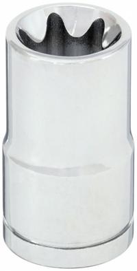 WESTWARD Socket: 1/2 in Drive Size, E11 Socket Size, External Torx, Std, Chrome, Not Tether Capable (MPN 20HX38). Key specifications — attr1206049: WESTWARD; attr1206024: Chrome.