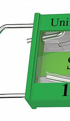 UNIVERSEAL Padlock Seals: Green, Plastic, 100 lb Breaking Strength, 1 3/16 in Hasp Lg, 50 PK (MPN UPAD-C GREEN50). Key specifications — Brand: UNIVERSEAL; Marking Color: Black; Marking Included: Numbers; Marking Message: Sealed; Marking Numbering: Sequential; Lock Material: Plastic.