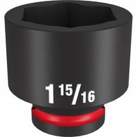 MILWAUKEE Standard Impact Socket: 3/4 in Drive Size, SAE, 1 15/16 in Socket Size, 6-Point, Std (MPN 49-66-6322). Key specifications — attr1215501: MILWAUKEE; attr1215515: Black Phosphate; attr1215518: 1-15/16 in.
