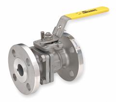 SHARPE Manual Two-Way Ball Valve: 1 1/2 in, 316 Stainless Steel, Straight Valve Body, Two-Piece (MPN 4351004680). Key specifications — Seat Material: Polymer; Brand: SHARPE; Handle: Locking Lever.