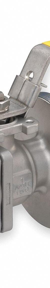 SHARPE Manual Two-Way Ball Valve: 1 1/2 in, 316 Stainless Steel, Straight Valve Body, Two-Piece (MPN 4351004680). Key specifications — Seat Material: Polymer; Brand: SHARPE; Handle: Locking Lever.