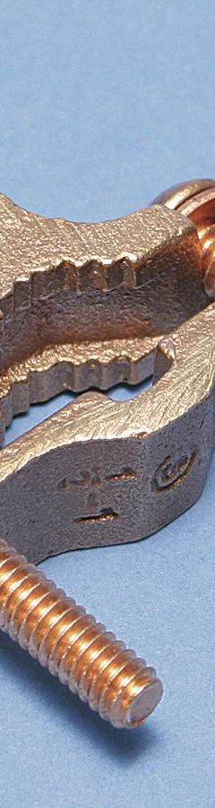 Grounding Connector: Bronze, 8 AWG SOL to 2 AWG STR Grounding Wire Size, 1 Grounding Wires (MPN EK17). Key specifications — Brand: NVENT ERICO; Description/Special Features: Perpendicular Burial; For Use With: Pipe; Grounding Wire Size: 8 AWG SOL to 2 AWG STR; Material: Bronze; Grounding Wires Connected To: #4 to #8 Rebar; Manufacturer Part Number: EK17.