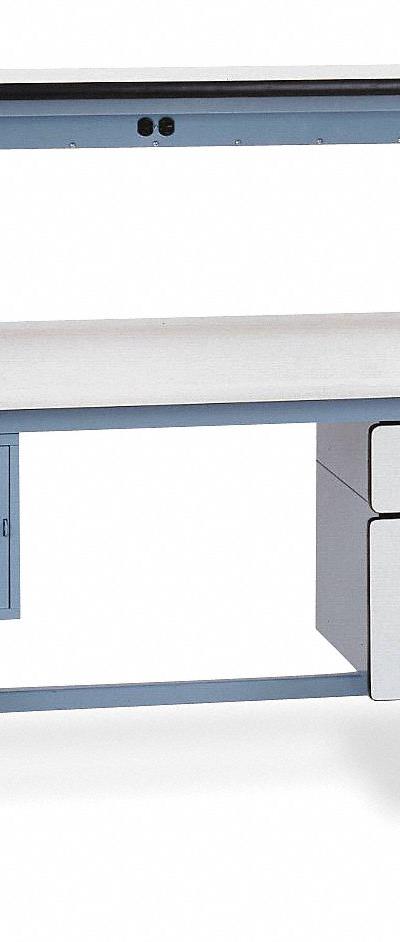 PRO-LINE Workbench with Riser: Adj Ht - Workstations with Power & Storage
