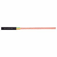 CHAINFLEX Motor Cable: 1 AWG, 1 Conductors, Order by the Foot, TPR Jacket, 1,000 V (MPN CFPE-500-01). Key specifications — Conductor Configuration: Single; Minimum Bend Radius Factor - Fixed: 4 x OD; Minimum Bend Radius Factor - Flexible: 6 x OD; Includes Ground: Yes; Minimum Bend Radius Factor - E-Chain: 7.5 x OD; Resistance Properties: Oil and Grease Resistant; Standards: IEC 60332-1-2; Product Type: Motor Cable.