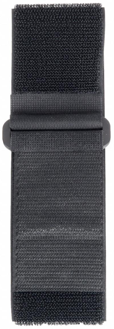 FASTENATION Hook-and-Loop Cinch Strap: 3 ft Lg, 6.52 in, 2 in Wd, Polyester, Black - Buckle Hook-and-Loop Cable Ties