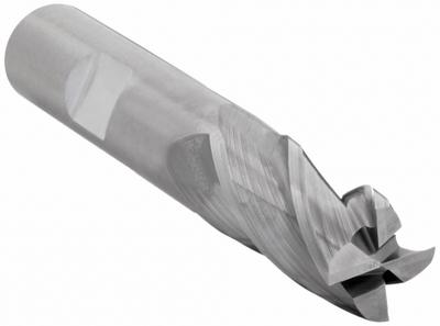 WIDIA HANITA Square End Mill: Carbide, 4 Flute, 3/4" Mill Dia, 2-1/4" LOC, 5" OAL (MPN I4S0750W225R) - General Purpose Carbide Square End Mills