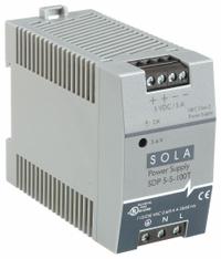 SOLAHD DC Power Supply: DIN Rail, 25 W Output Power - Rated, 5 A Current - Output, Single Phase (MPN SDP55100T). Key specifications — attr1044898: Single; attr1044874: Plastic; attr1044879: 85 to 264V AC; attr211400: SOLAHD.
