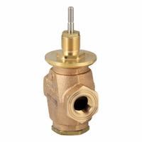 Hydronic Globe Valve: 2-Way, 1.8 CV Flow, 1/2 in Female NPT, Bronze Body, Stainless Steel Stem, NC (MPN VG7441ET). Key specifications — Manufacturer Part Number: VG7441ET; Brand: JOHNSON CONTROLS; Seat Material: Brass; Specific Valve Action: Stem Up to Close.