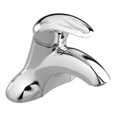 AMERICAN STANDARD Low Arc Bathroom Faucet: Reliant 3, Cast Brass, Chrome Finish, 1.2 gpm Flow Rate (MPN 7385003.002). Key specifications — Includes: Adjustable Hot Limit Safety Stop; Brand: AMERICAN STANDARD; Series: Reliant 3.
