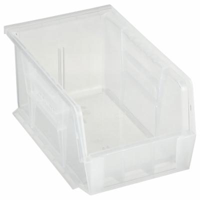 QUANTUM STORAGE SYSTEMS Hang and Stack Bin: 6 in x 9 1/4 in x 5 in, Clear - Clearview Plastic Bins