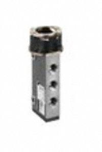 AVENTICS Manual Air Control Valve: Panel, Five-Way / Two-Position, Stainless Steel, Spool, 145 psi (MPN R422002213). Key specifications — attr1078735: Stainless Steel; attr1078776: Spool; attr1078763: Spring Return; attr1078762: Manual Air Control Valve.