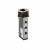 AVENTICS Manual Air Control Valve: Panel, Five-Way / Two-Position, Stainless Steel, Spool, 145 psi (MPN R422002213). Key specifications — attr1078735: Stainless Steel; attr1078776: Spool; attr1078763: Spring Return; attr1078762: Manual Air Control Valve.