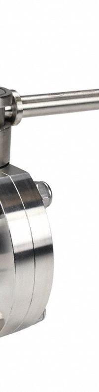 DIXON Butterfly Valve: 3/4 in Pipe Size, Solder, 140 psi Max. Pressure (CWP), 316L Stainless Steel (MPN B5107V075BB-B). Key specifications — Average Surface Roughness (Ra): ≤ 32 micron; Brand: DIXON; Stop Positions: Unlimited; Handle Type: Lever; Body Material: 316L SS; Disc Material: 316L SS.