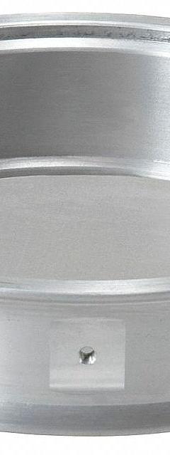 CLEVELAND VIBRATOR CO. Ultrasonic Test Sieve: Stainless Steel, 13 1/4 in Outside Dia, 3 in Ht (MPN HK-SF-12400). Key specifications — Screen Material: Stainless Steel; Brand: CLEVELAND VIBRATOR CO.; Frame Material: Aluminum; US Standard Screen Size: #400.