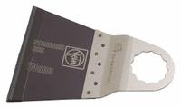 FEIN Oscillating Tool Blade: 2 9/16 in Blade Wd, 2 in Overall Lg, Flush Cutting, Carbon Steel, 25 PK (MPN 63502136028). Key specifications — attr1097473: Drywall; attr1097476: FEIN; attr1097456: Flush Cutting.