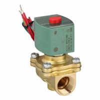 REDHAT Solenoid Valve: 2-Way, Normally Closed, 3/4 in Pipe Size, 24V AC, Watertight, High Flow (MPN 8210G095). Key specifications — Pipe Size: 3/4 in; Voltage: 24V AC; Brand: REDHAT; Coil Enclosure: Watertight.