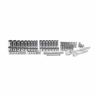 GEARWRENCH Socket Set: 1/4 in Drive, 76 Piece, 12-Point, SAE - SAE Socket Sets with Drive Tools