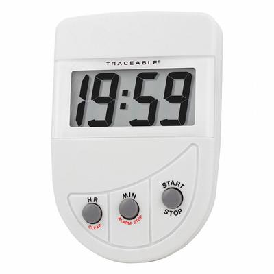TRACEABLE Digital Timer: 1/2 in x 2 in x 3 1/2 in, 1/2 in Overall Dp, 2 in Overall Ht - Digital Timers