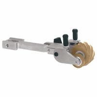 DYNABRADE Contact Arm: 31/32 in Belt Wd, 30 in Belt Lg, Dynabelter Series, 2 in Wheel Dia, Serrated (MPN 11717). Key specifications — attr1320326: 11476; attr1320321: Serrated; attr1320325: 11717; attr1320329: DYNABRADE; attr1320328: No.