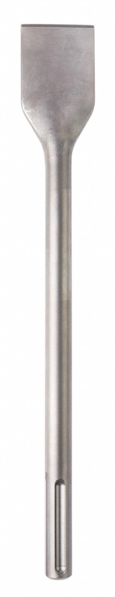MILWAUKEE Self Sharpening Chisel Bit: 2 in Head Wd, 15 in Overall Lg - Self-Sharpening Chisel Bits for SDS-Max Hammer Drills